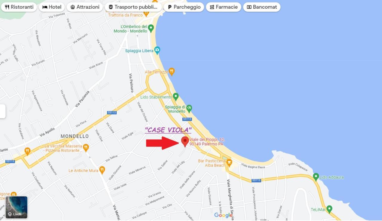 Apartament Casa Viola Elegante E Sul Mare Di Mondello Palermo Zewnętrze zdjęcie